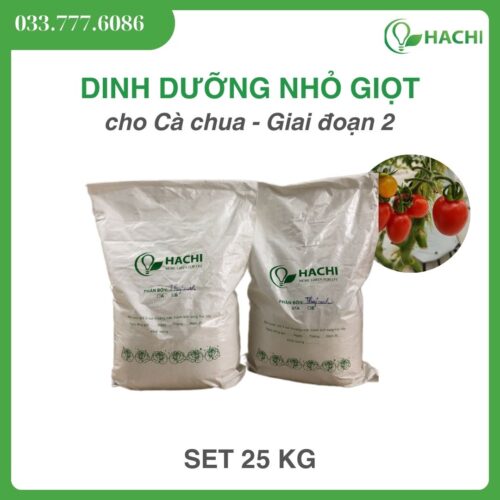Phân bón nhỏ giọt cho CÀ CHUA set pha 100 lít đậm đặc - Giai đoạn 2