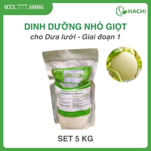 Dung dịch thủy canh cho dưa lưới Hachi set pha 20 lít đậm đặc (Giai đoạn 1)