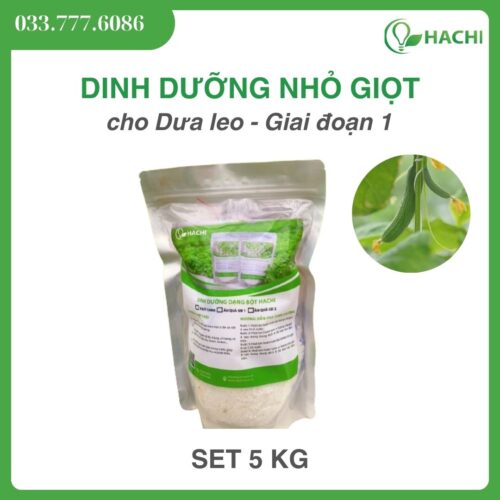 Phân bón nhỏ giọt cho DƯA LEO set pha 20 lít đậm đặc - Giai đoạn 1