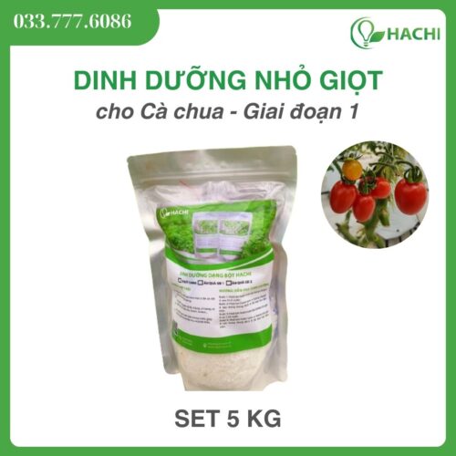 Phân bón nhỏ giọt cho CÀ CHUA set pha 20 lít đậm đặc - Giai đoạn 1