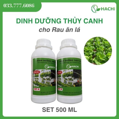 Dung dịch thuỷ canh cho rau ăn lá Hachi - Dạng lỏng 500ml