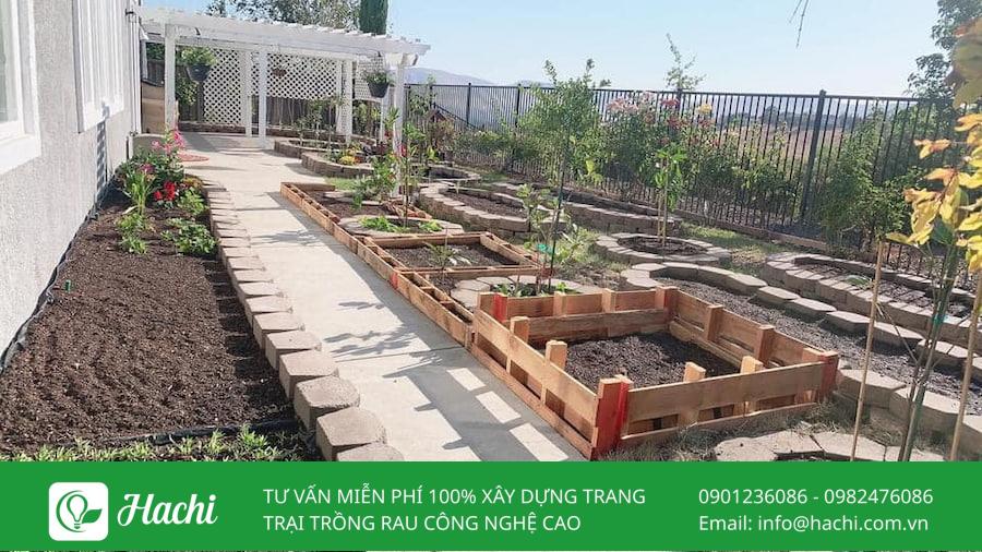 Tham khảo 10 mẫu xếp gạch trồng rau tại nhà đơn giản hiệu quả nhất 20 Xếp gạch trồng rau