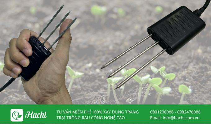 Tổng hợp các loại cảm biến trong nông nghiệp phổ biến nhất hiện nay 11 Cảm biến đất được dùng để giám sát các thông số độ ẩm, nhiệt độ, độ pH,... của đất